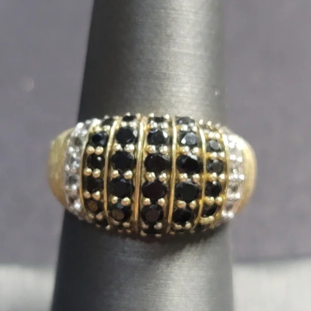 R62 Black Spinel Satin Finish Ring